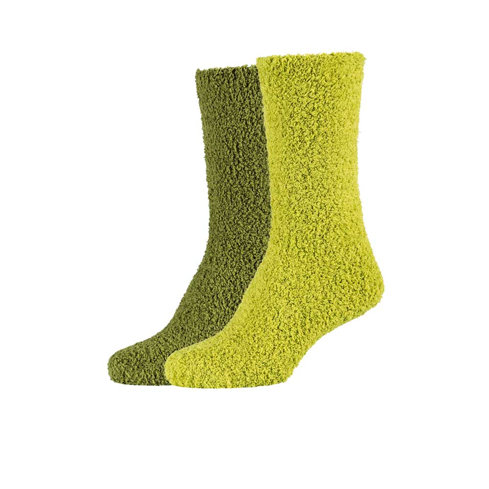 Camano Kuschelsocken uni in Grün