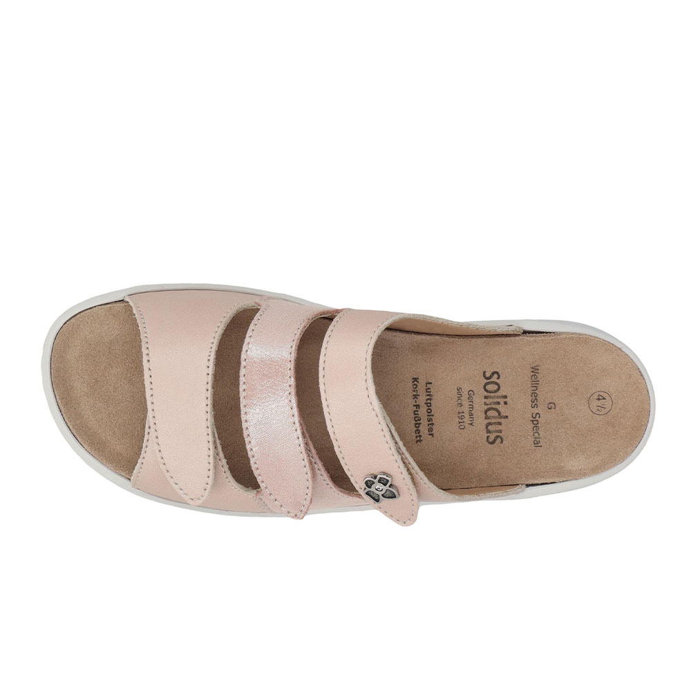 Solidus Pantolette Wellness Spezial in Puder - Oben