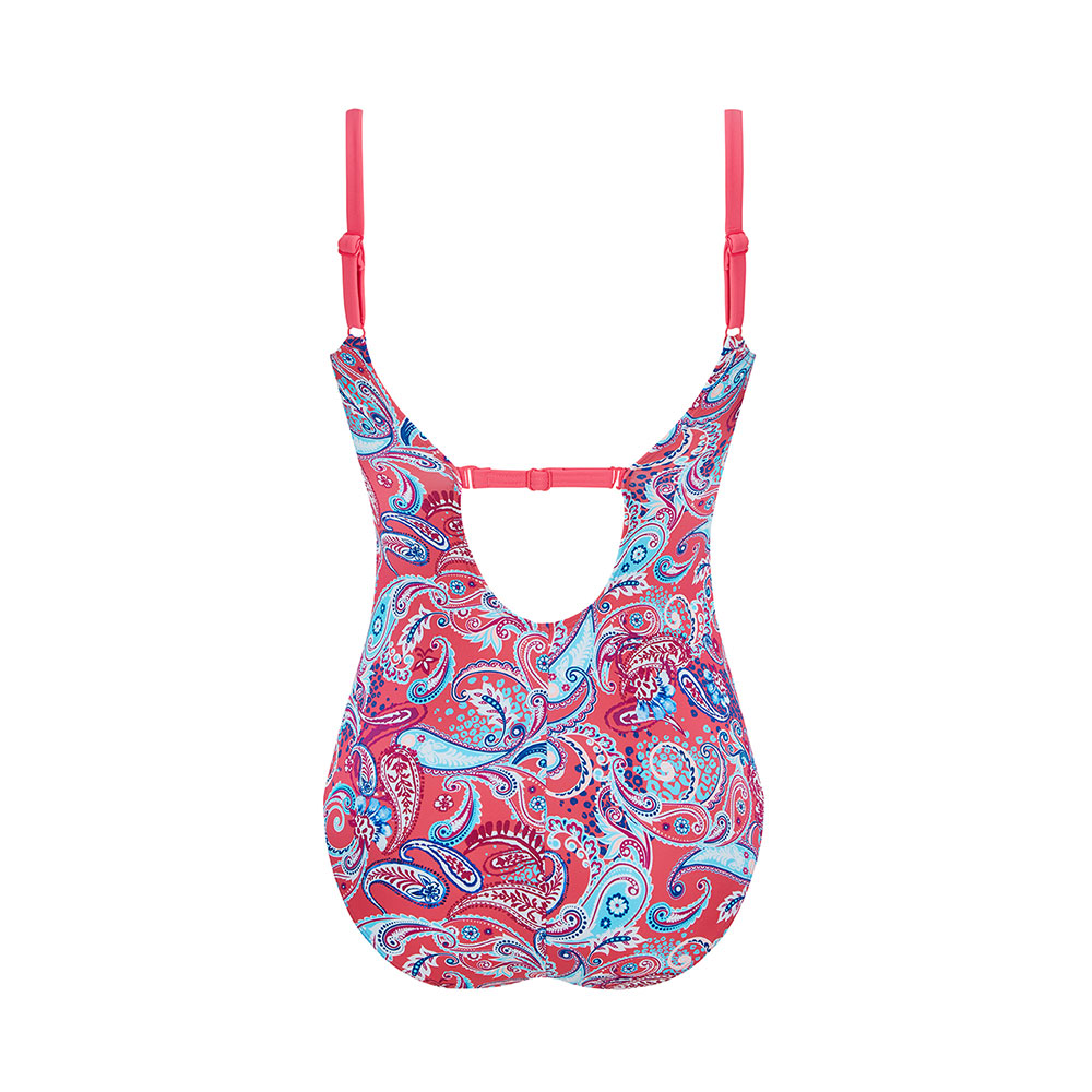 Amoena Badeanzug Barbados OP in Pink/Multi - Rückseite Variante 2