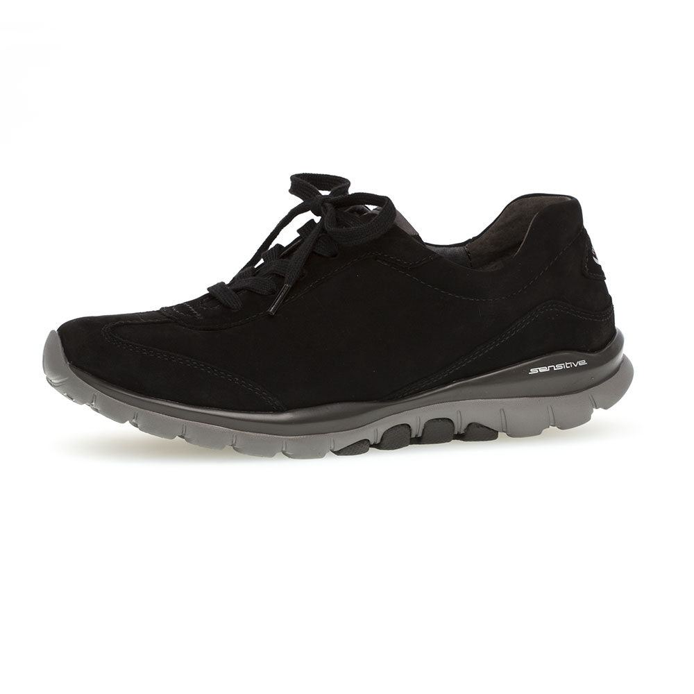 Gabor Rollingsoft Nubuk Oil Halbschuhe in Schwarz Gabor Rollingsoft Nubuk Oil Halbschuhe in Schwarz