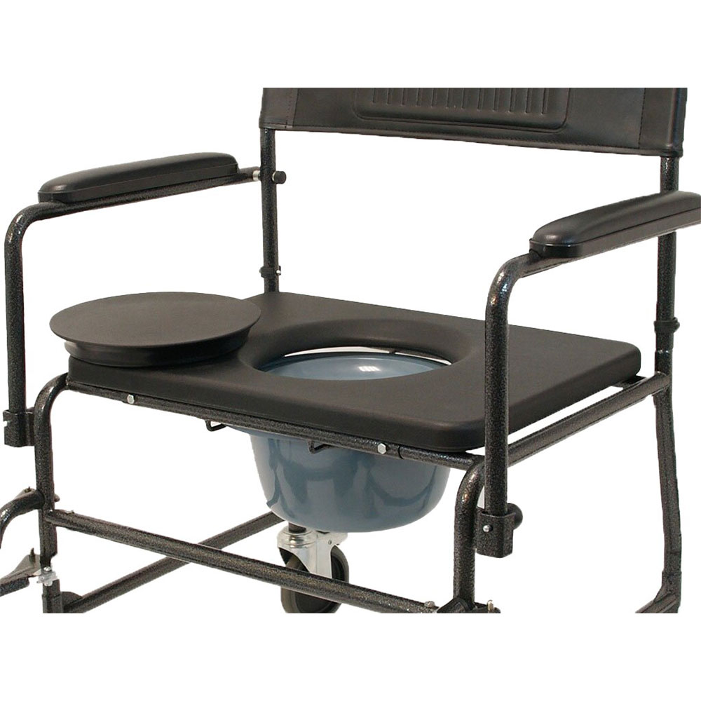 Drive Medical Toilettenrollstuhl TRS 200 XXL - Detail Sitzfläche