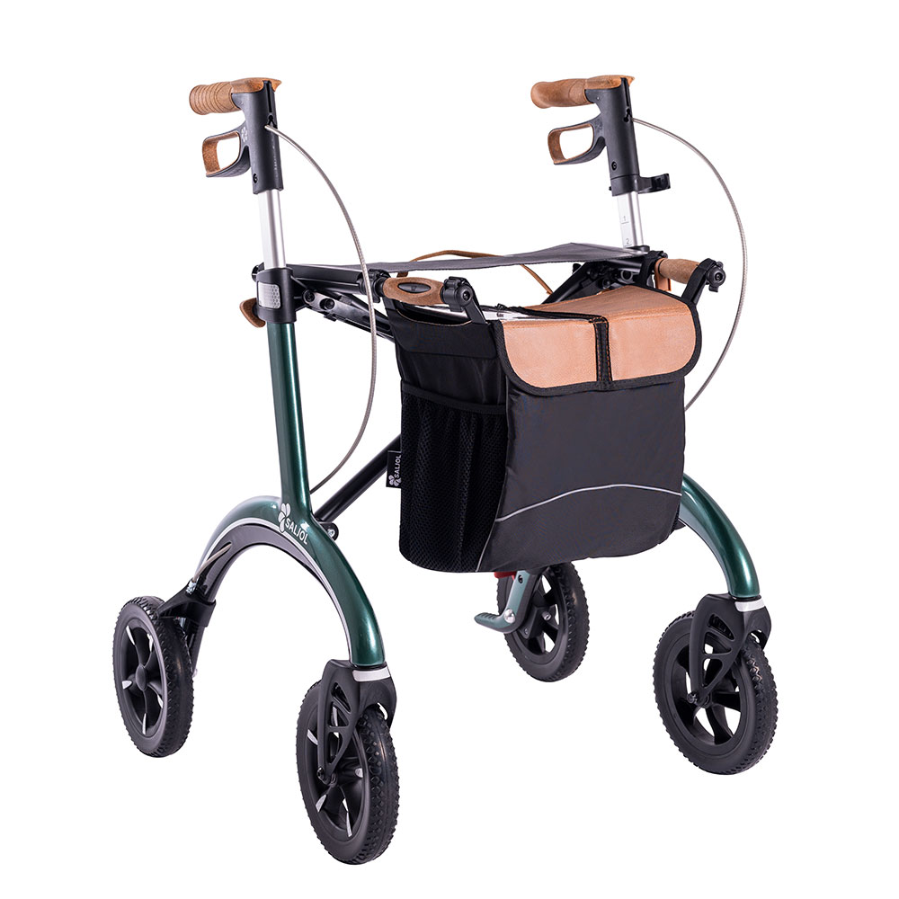 Saljol Rollator Carbon in British Racing Green
