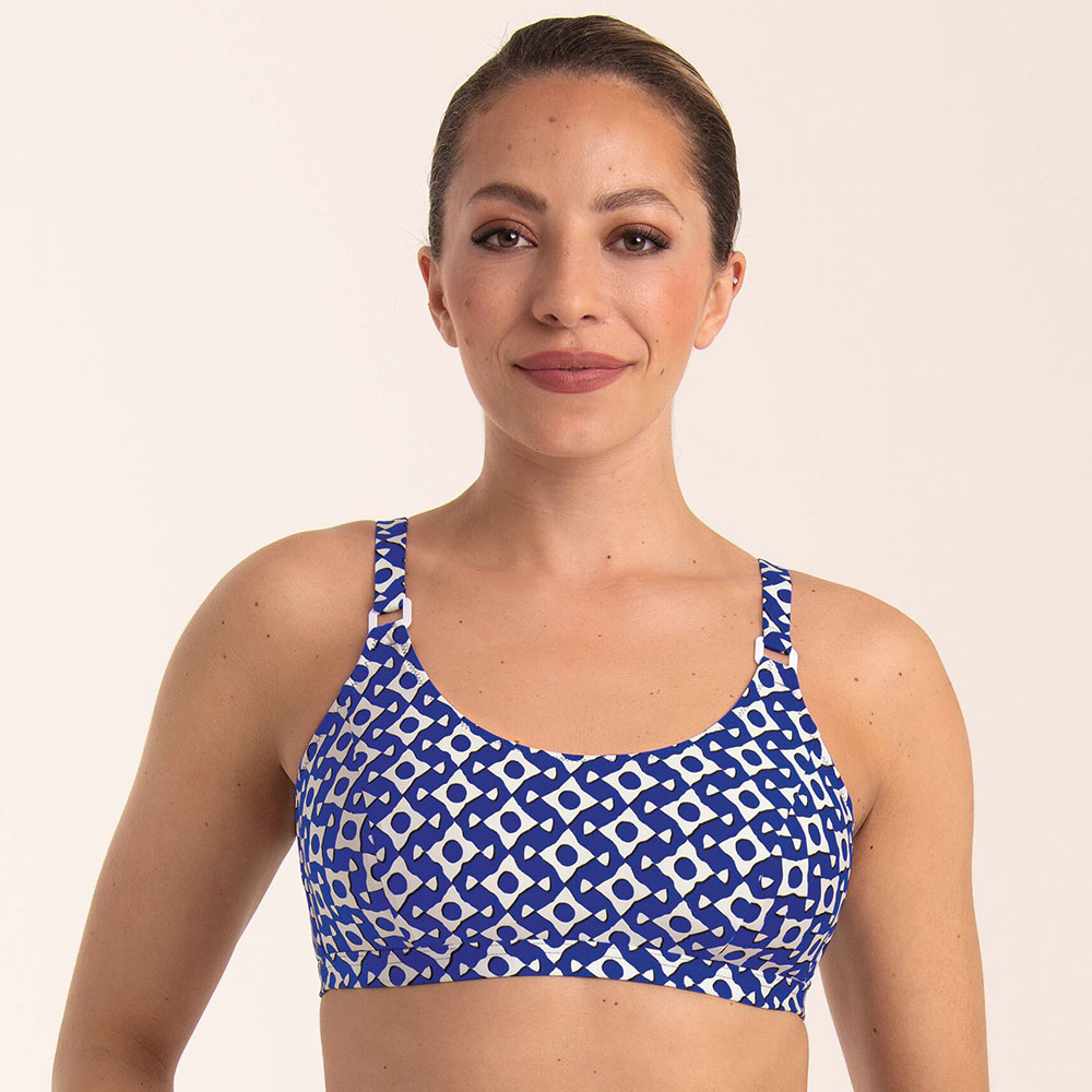 Anita care Bikinitop Blue Eyes Nola in Dunkelblau/Weiß - Model