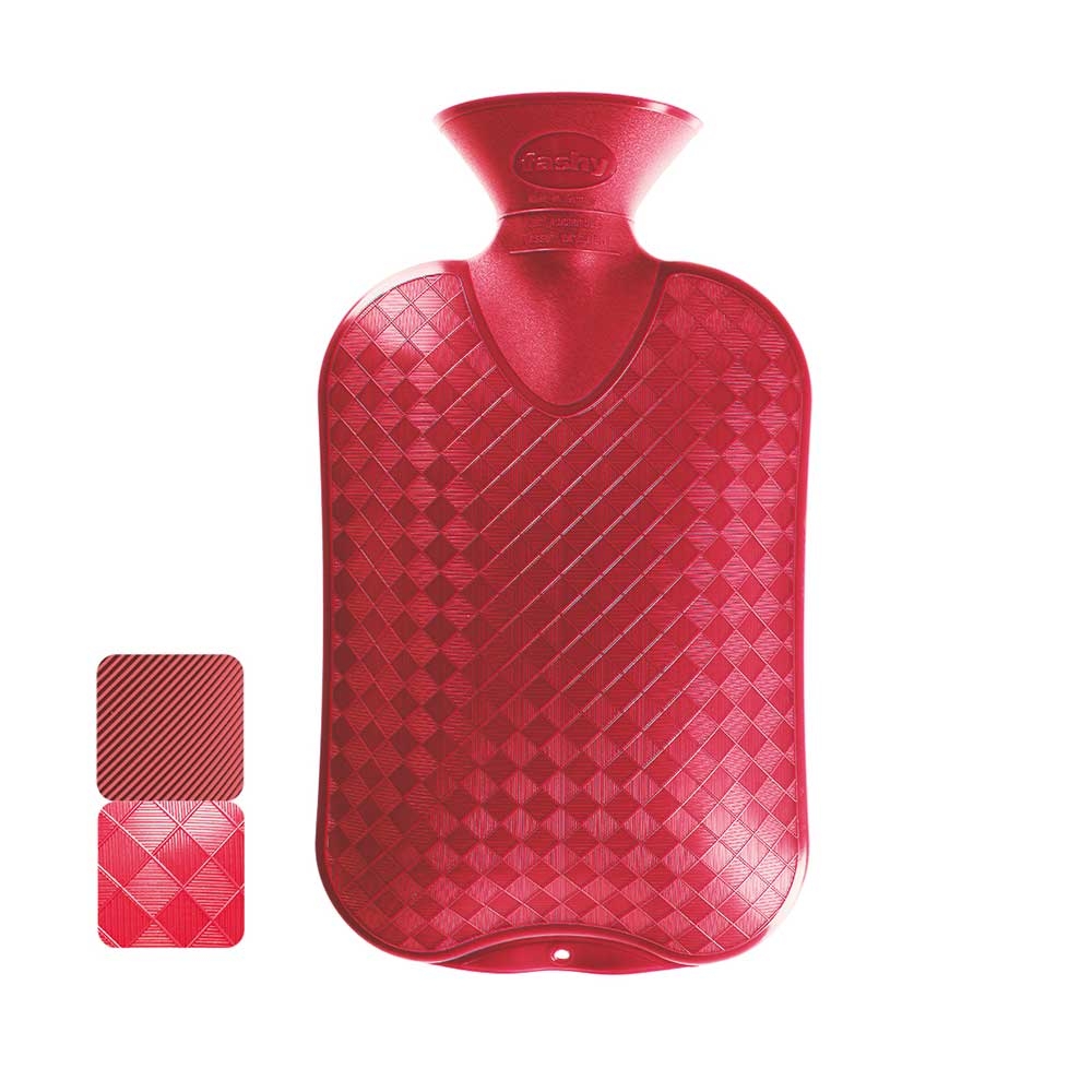 Cranberry| Fashy Wärmflasche Halblamelle in der Farbe Cranberry