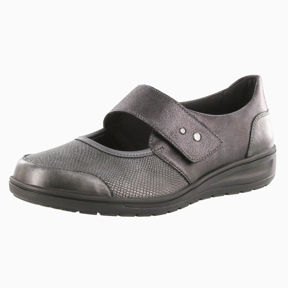Schwarz | Solidus Ballerinas Kate Flex Anthrazit