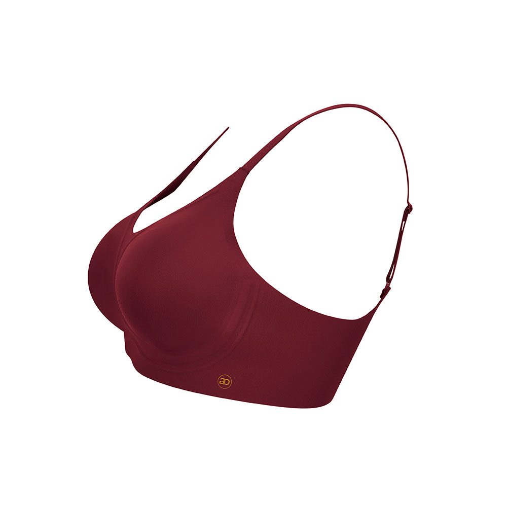 Amoena Prothesen-BH Wave Pure Ruby von der Seite