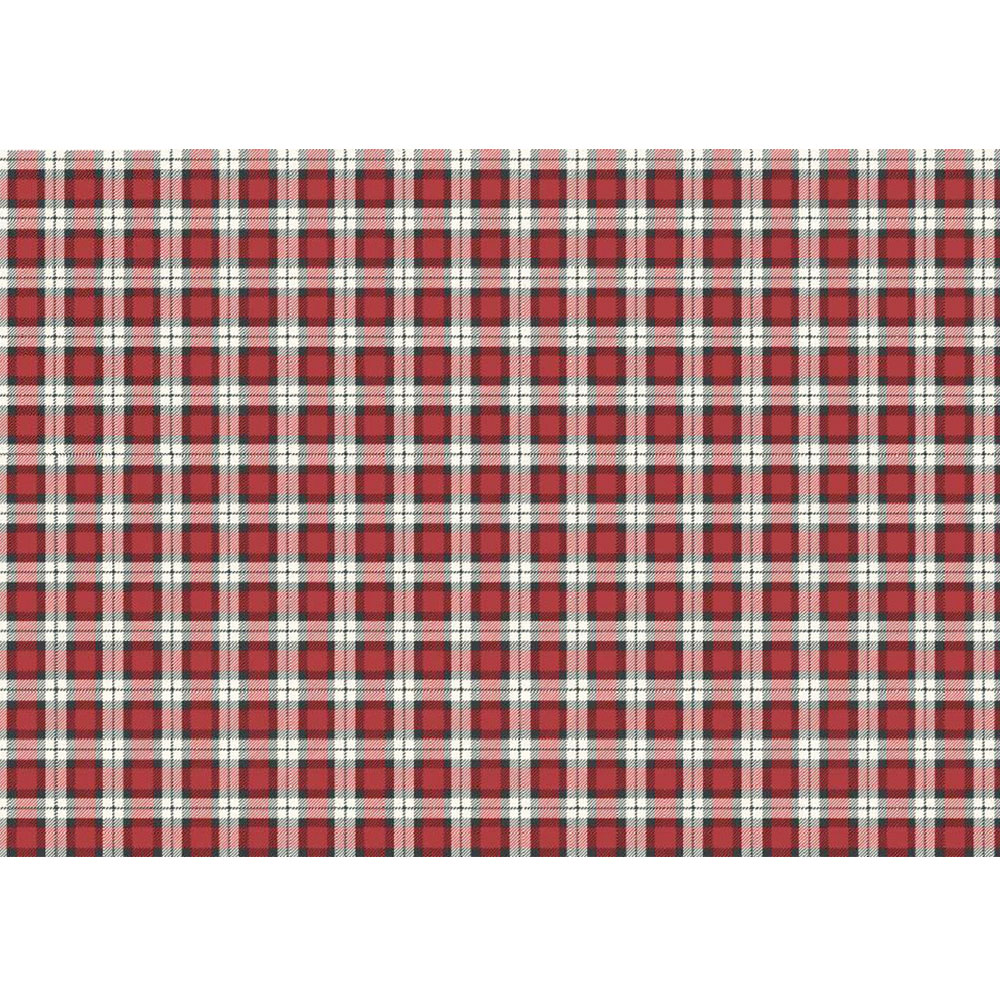 Russka Ess-Schürze mit Karo-Muster in Rot/Weiß