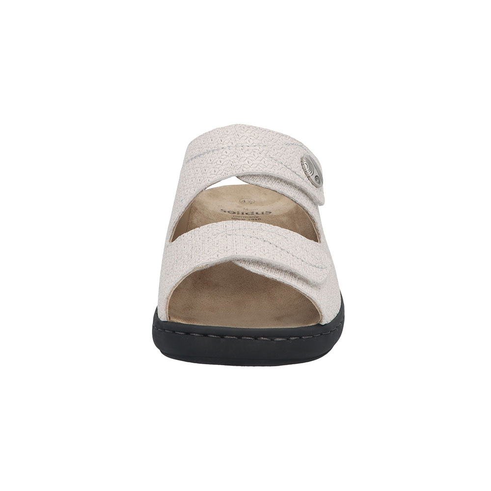 Solidus Pantolette Spezial in Platin - Front