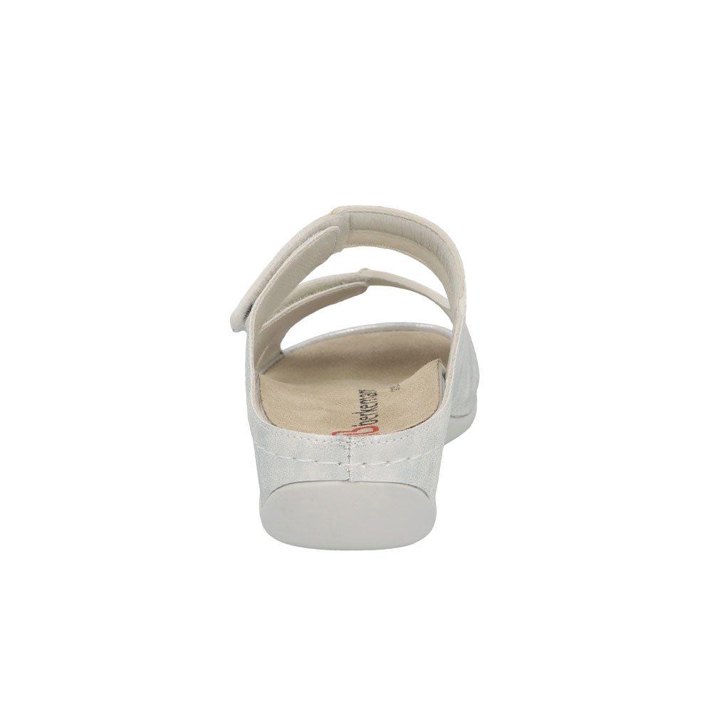 Berkemann Pantolette Janna in Silber - Ferse