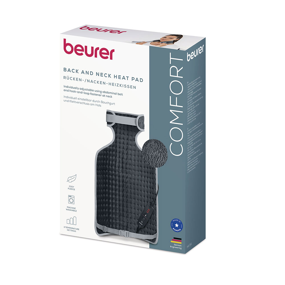 Beurer Rücken-/Nacken-Heizkissen HK 64 Cosy Grey