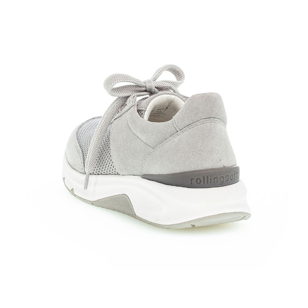 Gabor Rollingsoft Sneaker für Damen in Grau- Rückansicht