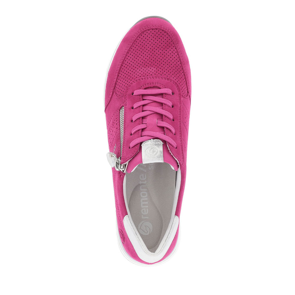 Remonte Damen Sneaker Pink von oben