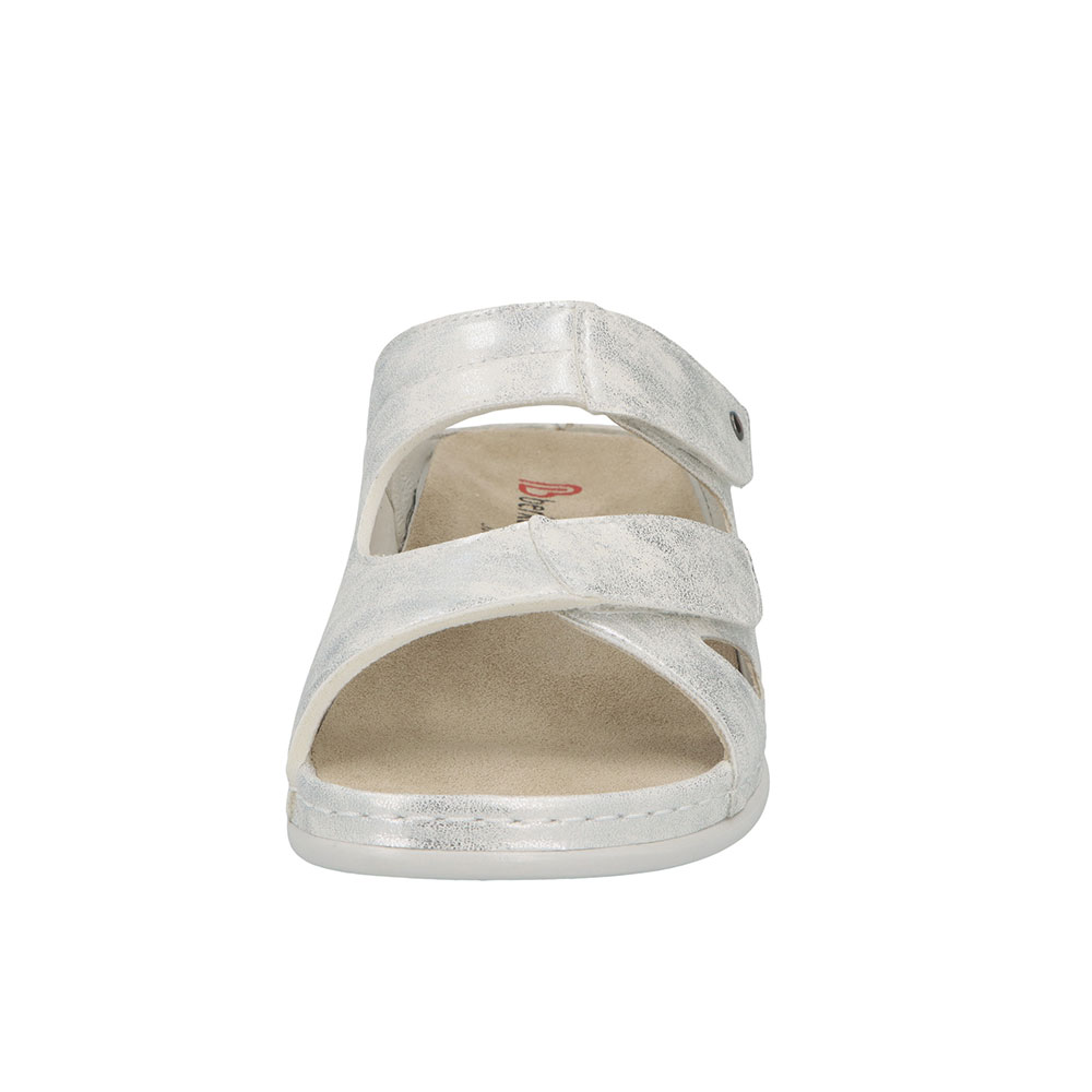 Berkemann Pantolette Janna in Silber - Front
