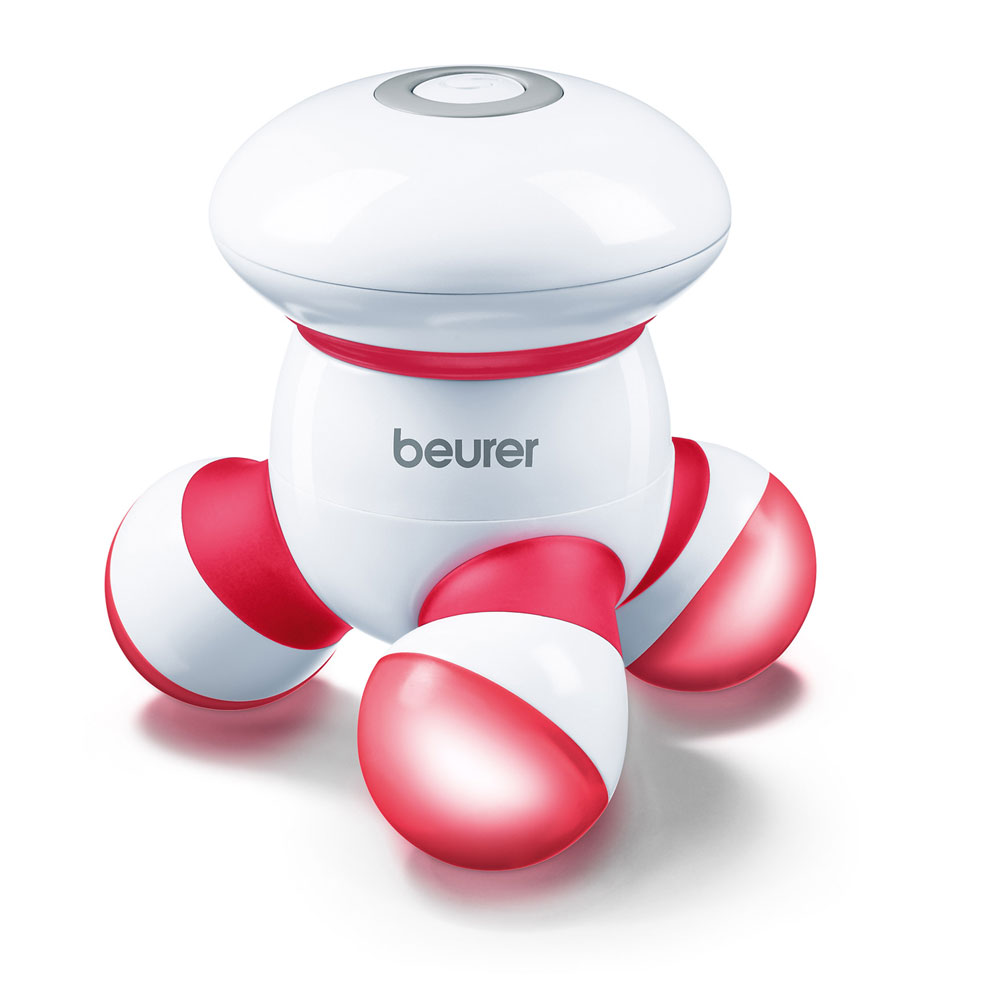 beurer Mini-Massagegerät MG 16, Farbe: weiß-rot
