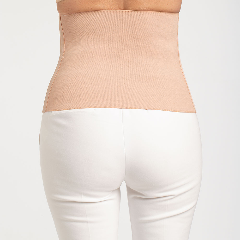 Amoena Kompressionsbauchgurt Belly in Sand - Model Rückseite