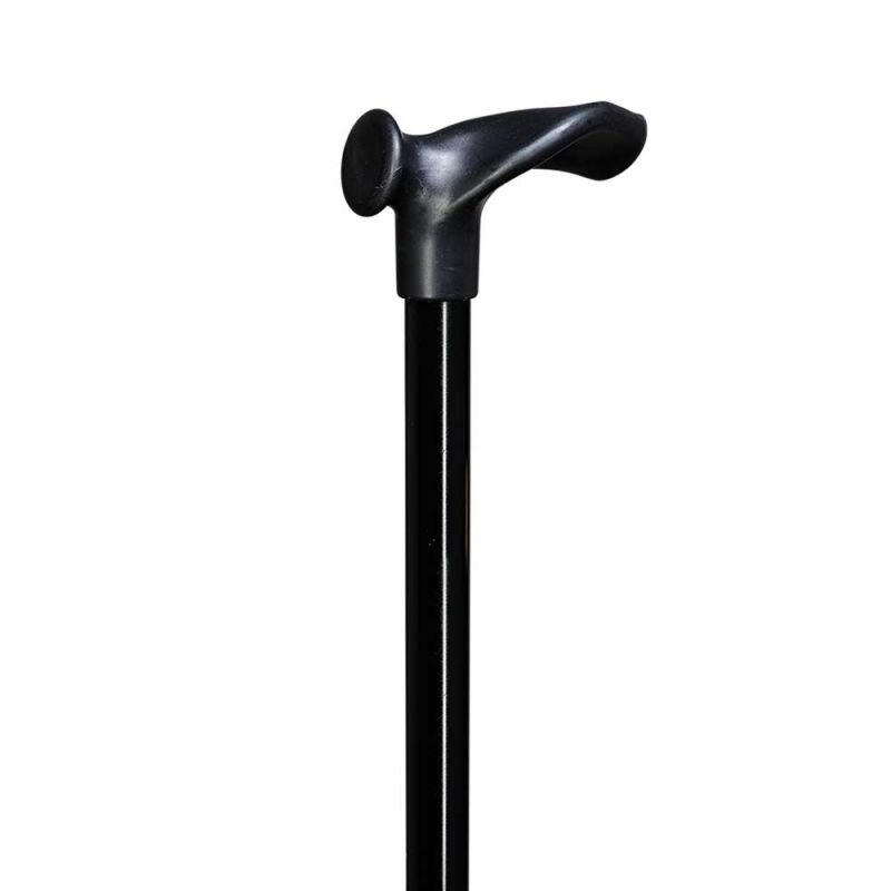 Gastrock Gehstock Uni-Comfort mit ergonomisch geformten Griff, Stockfarbe Schwarzn