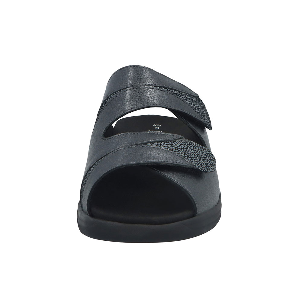 Solidus Pantolette Moni Anthrazit/Grau - Front