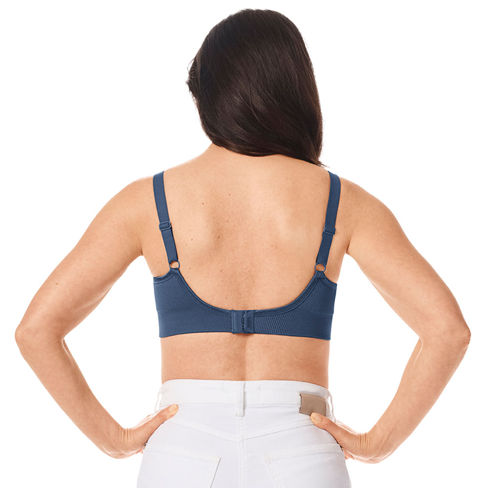 Amoena Prothesen-BH Eliza SB in Indigo Blue - Model Rückseite Amoena Prothesen-BH Eliza SB in Indigo Blue - Model Rückseite