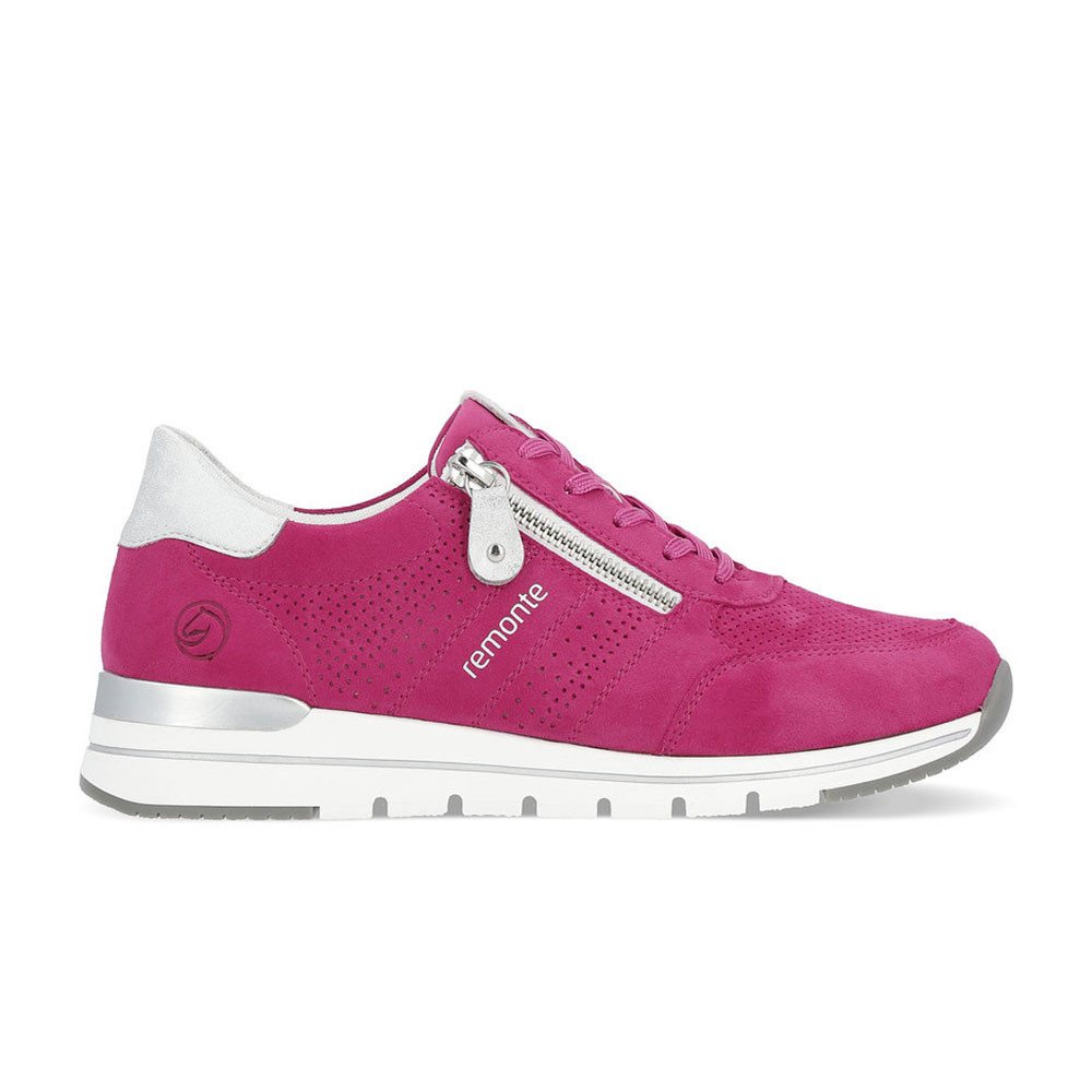 Remonte Damen Sneaker Pink seitlich aussen