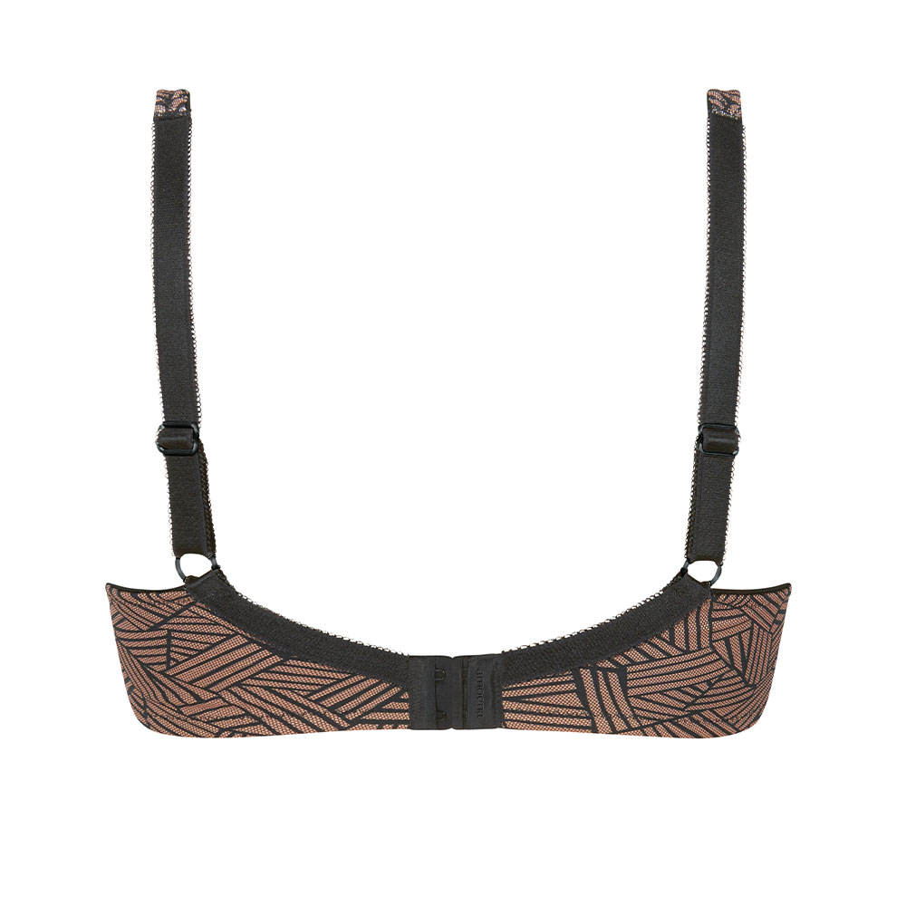 Auf der Rückseite besitzt der Amoena Prothesen-BH Brooke SB Plus einen gepolsterten Rückenverschluss