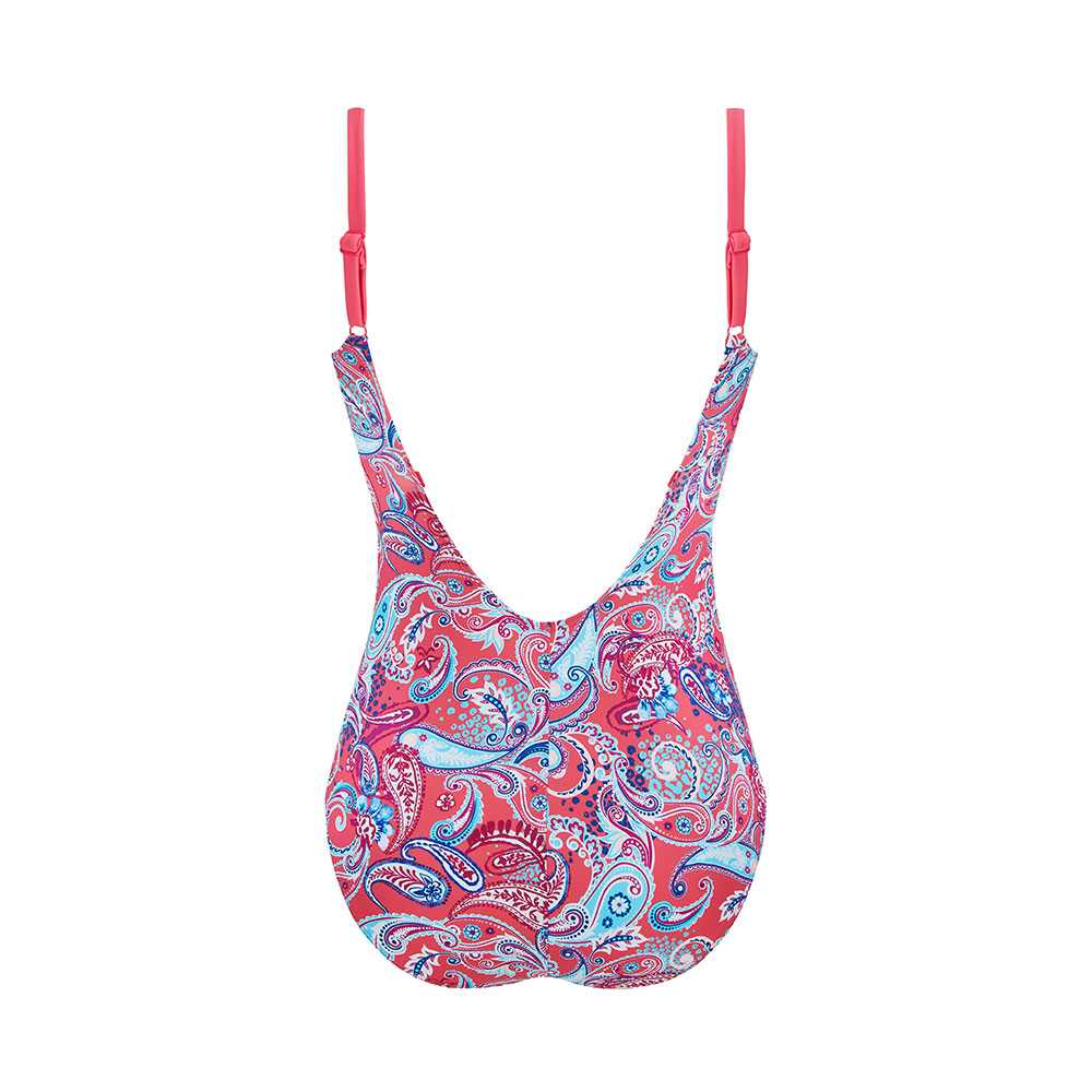 Amoena Badeanzug Barbados OP in Pink/Multi - Rückseite