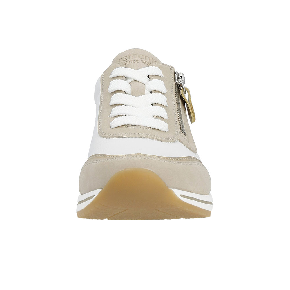 Remonte Sneaker Beige-Weiss von vorne