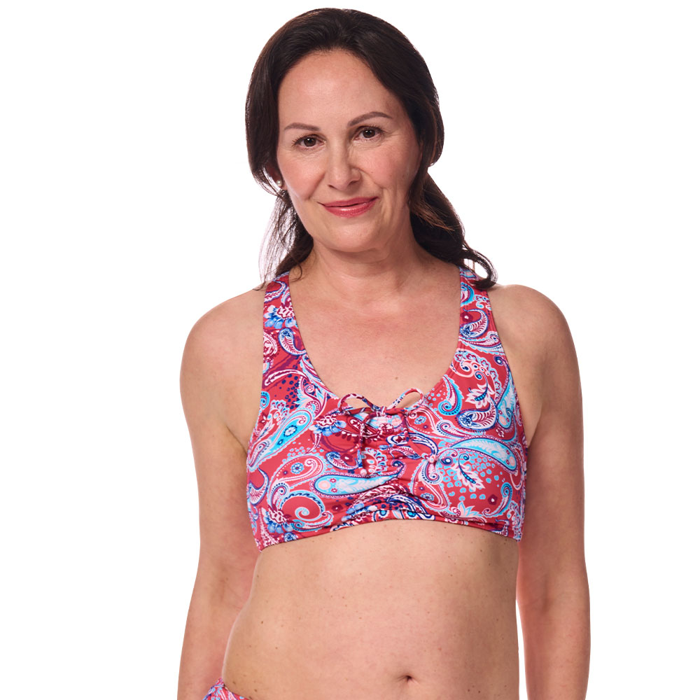 Amoena Bikinitop Barbados SB in Pink/Multi - Model
