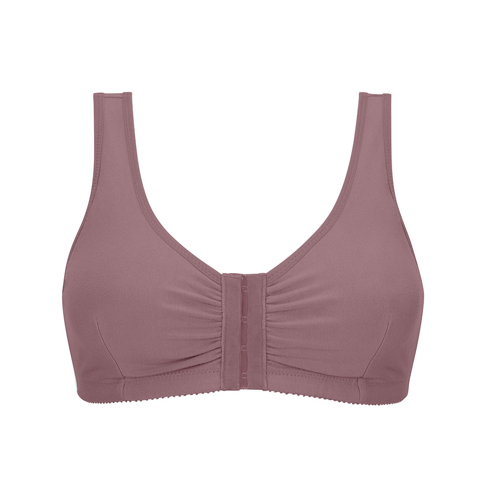 Amoena Prothesen-BH Frances in Dark Mauve mit Frontverschluss