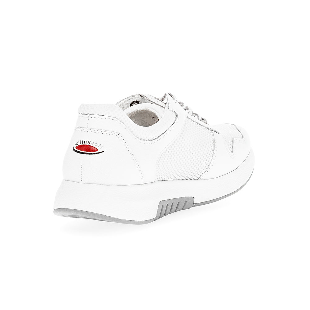 Gabor Rollingsoft Sneaker in Weiß/Grau - Ferse