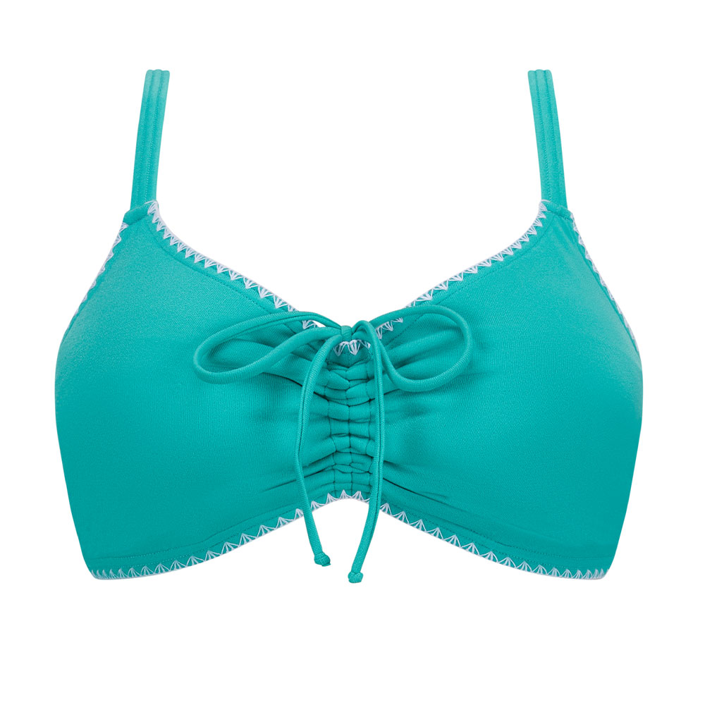 Amoena Prothesen-Bikini-Top Salerno in Light Jade/White