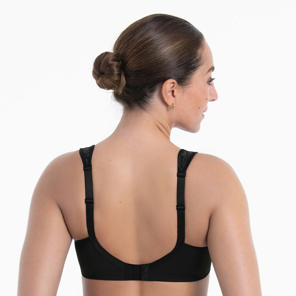Anita care Prothesen BH Clara Art SB Schwarz Anthrazit - Model Rückseite