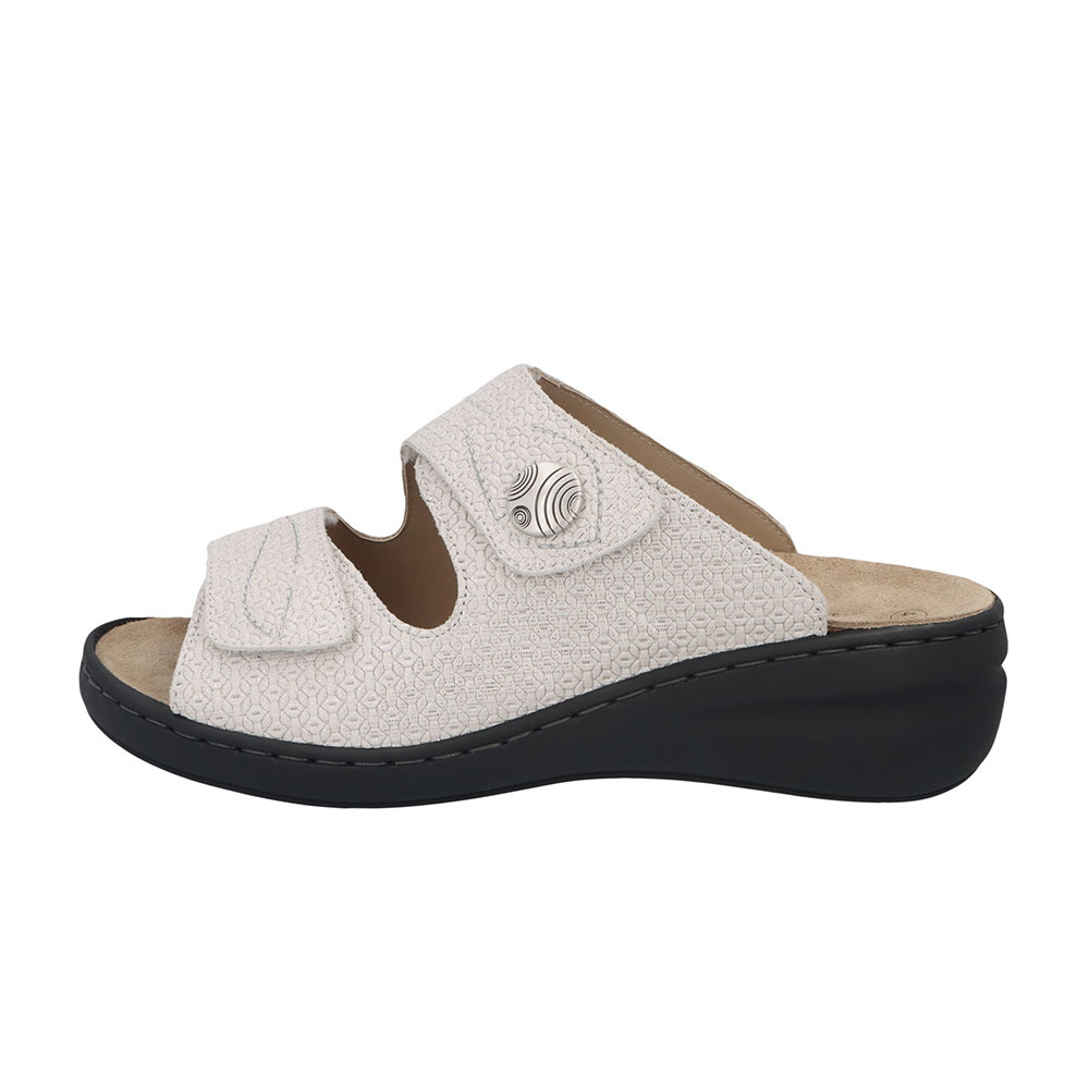 Solidus Pantolette Spezial in Platin - Außenseite