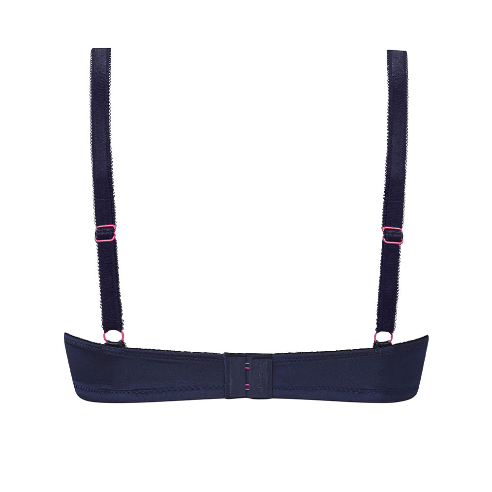 Amoena Prothesen-BH Delila WB in Dunkelblau/Magenta - Rückseite