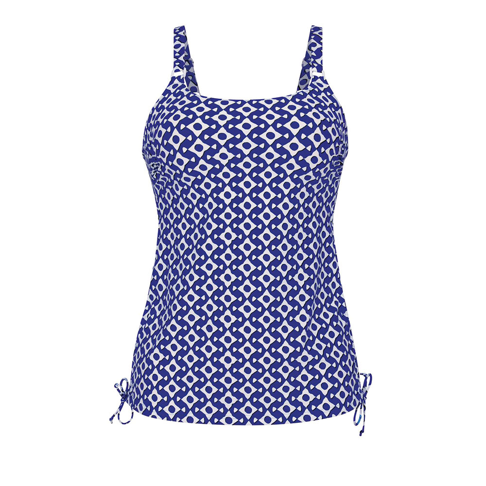 Anita care Prothesen-Tankini-Top Blue Eyes Latina in Dunkelblau/Weiß - Variante 2