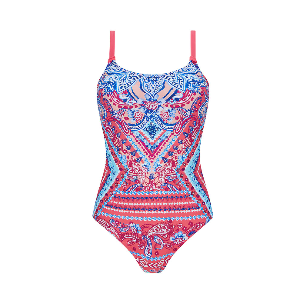Amoena Badeanzug Barbados OP in Pink/Multi