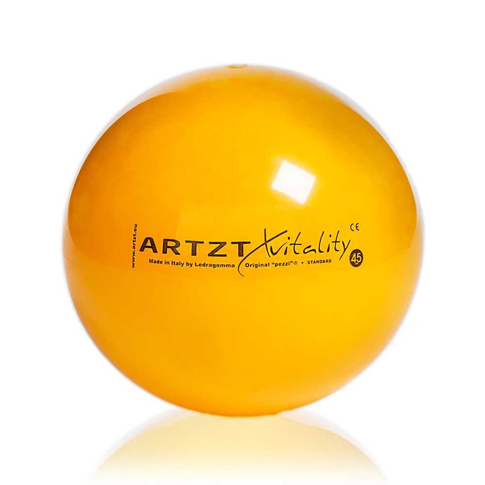 Gelb-45cm| ARTZT vitality Gymnastikball Standard, 45 cm, Farbe: Gelb