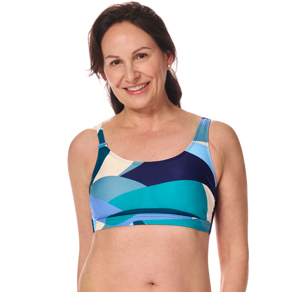 Amoena Bikinitop Lisbon SB in Jade/Multi Amoena Bikinitop Lisbon SB in Jade/Multi - Model