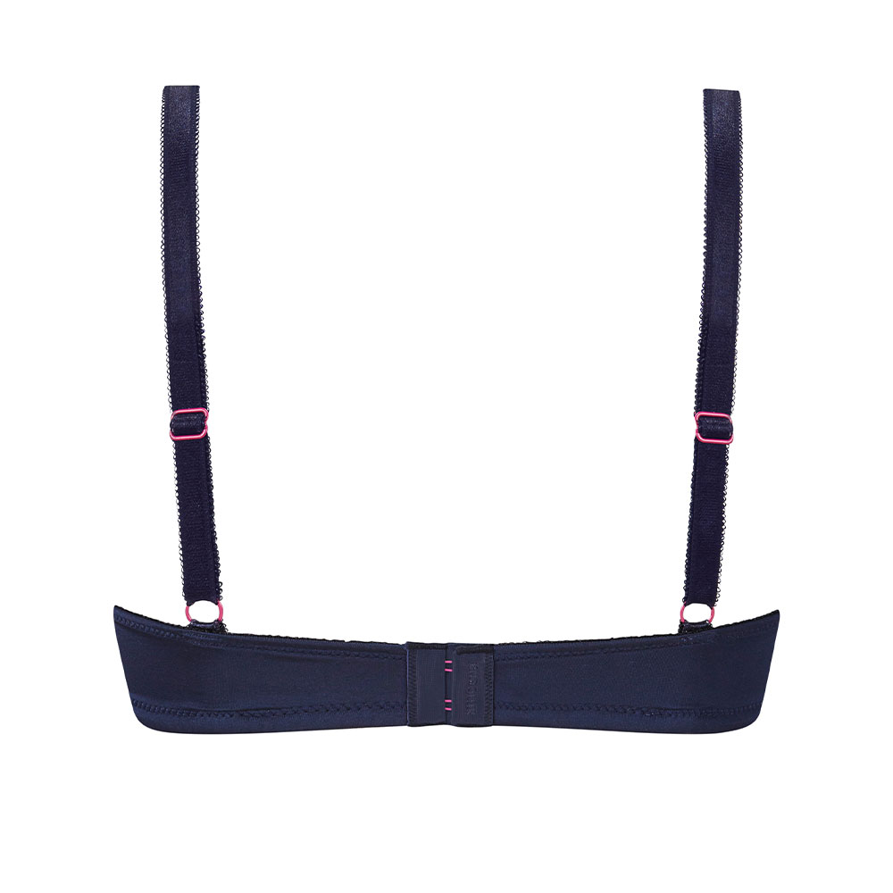 Amoena Prothesen-BH Delila SB in Dunkelblau/Magenta Amoena Prothesen-BH Delila SB in Dunkelblau/Magenta - Rückseite
