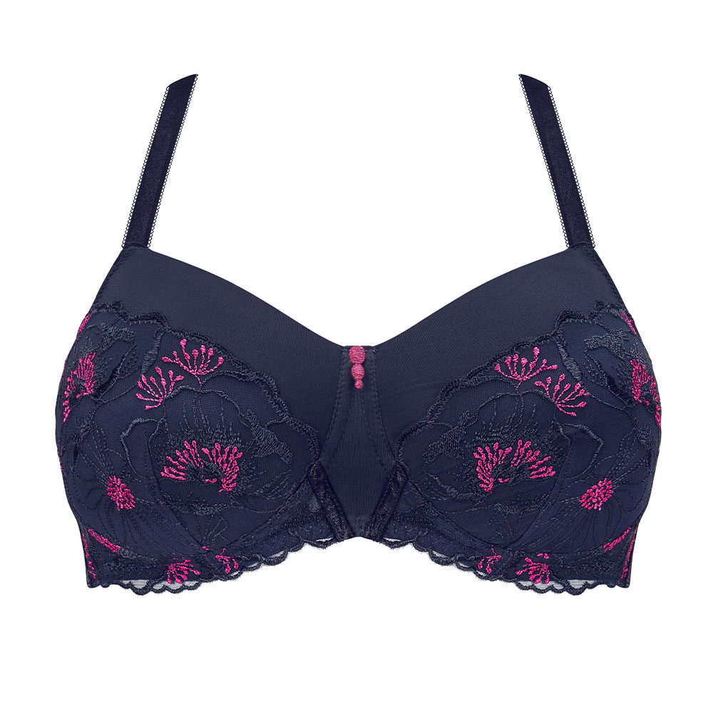 Amoena Prothesen-BH Delila SBP in Dunkelblau/Magenta Amoena Prothesen-BH Delila SBP in Dunkelblau/Magenta - Variante Neckholder