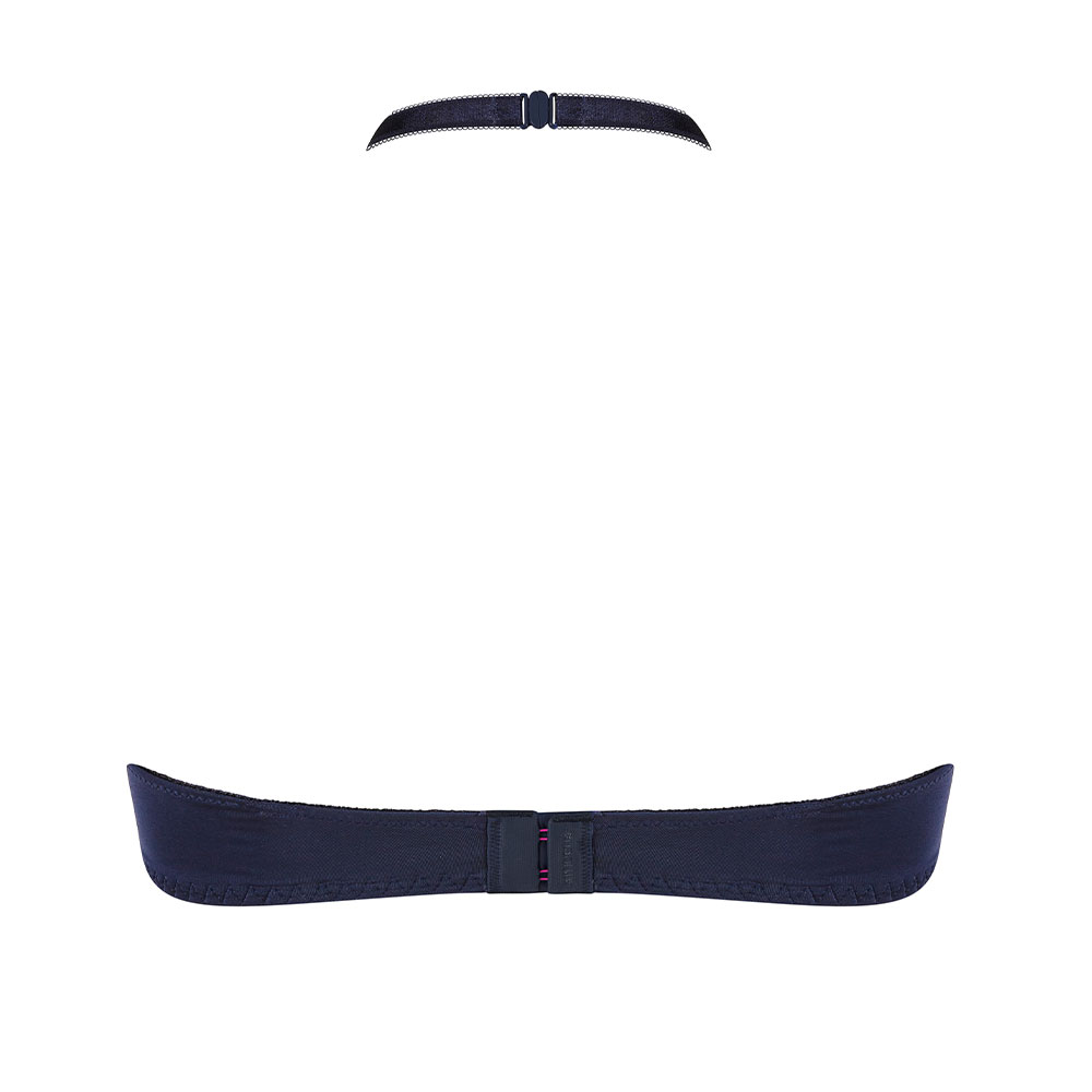 Amoena Prothesen-BH Delila SBP in Dunkelblau/Magenta Amoena Prothesen-BH Delila SBP in Dunkelblau/Magenta - Rückseite Neckholder