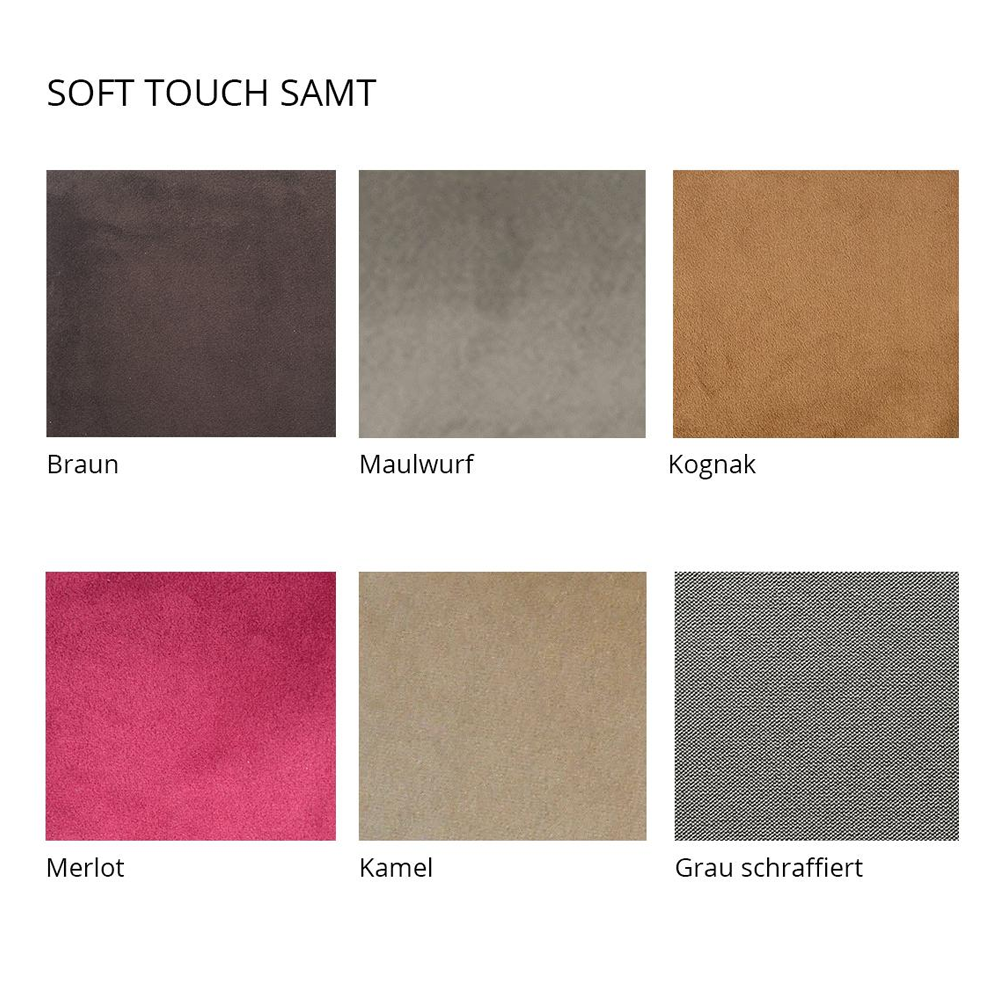 GOLDEN Komfort Premium Sessel, Soft Touch Samt Bezüge