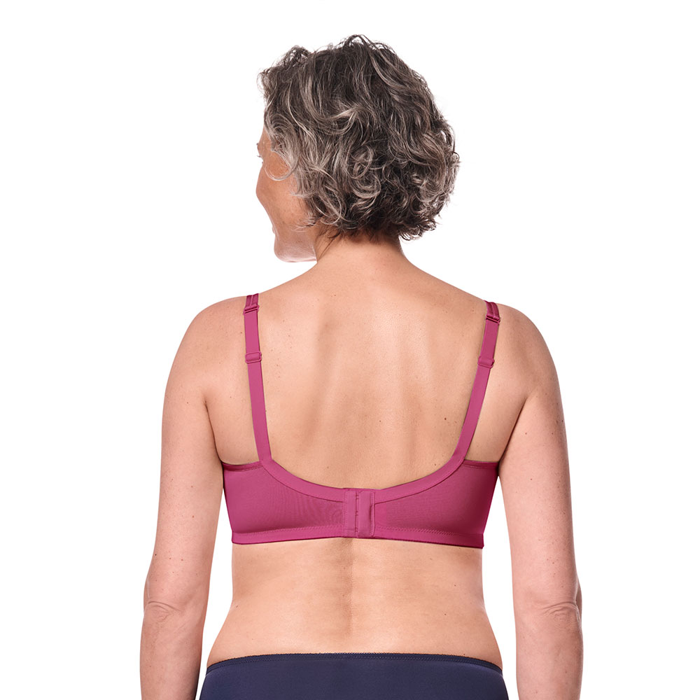 Amoena Prothesen-BH Mara SBP in Magenta Amoena Prothesen-BH Mara SBP in Magenta - Model Rückseite