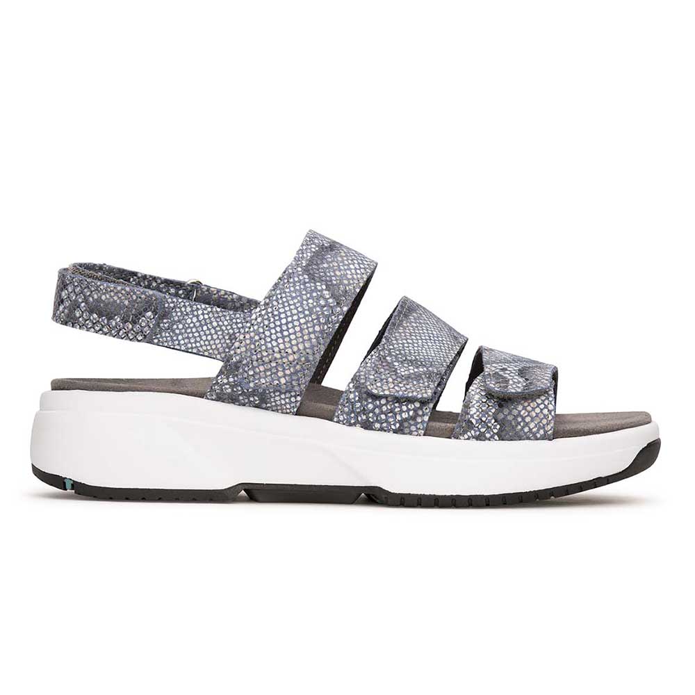 Xsensible Damensandale Flores in Jeans Snake - Seitenansicht
