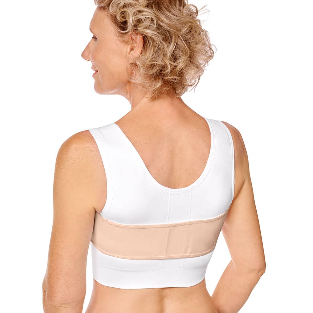 Amoena Anatomischer Kompressionsgürtel in Rose Nude - Model Rückseite Amoena Anatomischer Kompressionsgürtel in Rose Nude - Model Rückseite