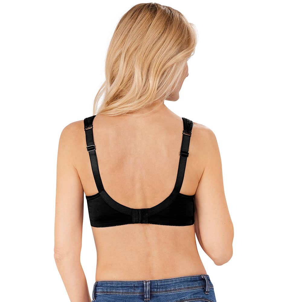 Amoena Prothesen-BH Isadora SB in Schwarz - Model Rückseite Amoena Prothesen-BH Isadora SB in Schwarz - Model Rückseite