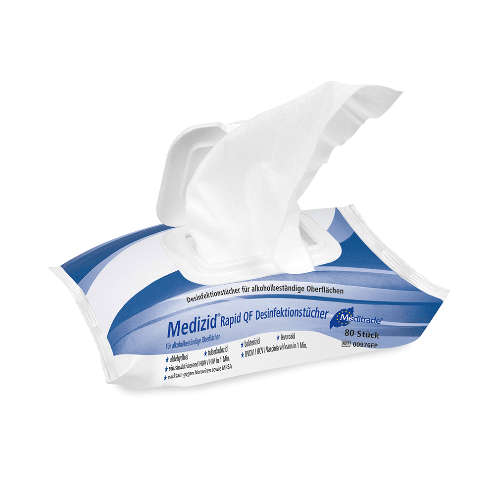 Meditrade Flächendesinfektionstücher Medizid® Rapid QF im Flowpack