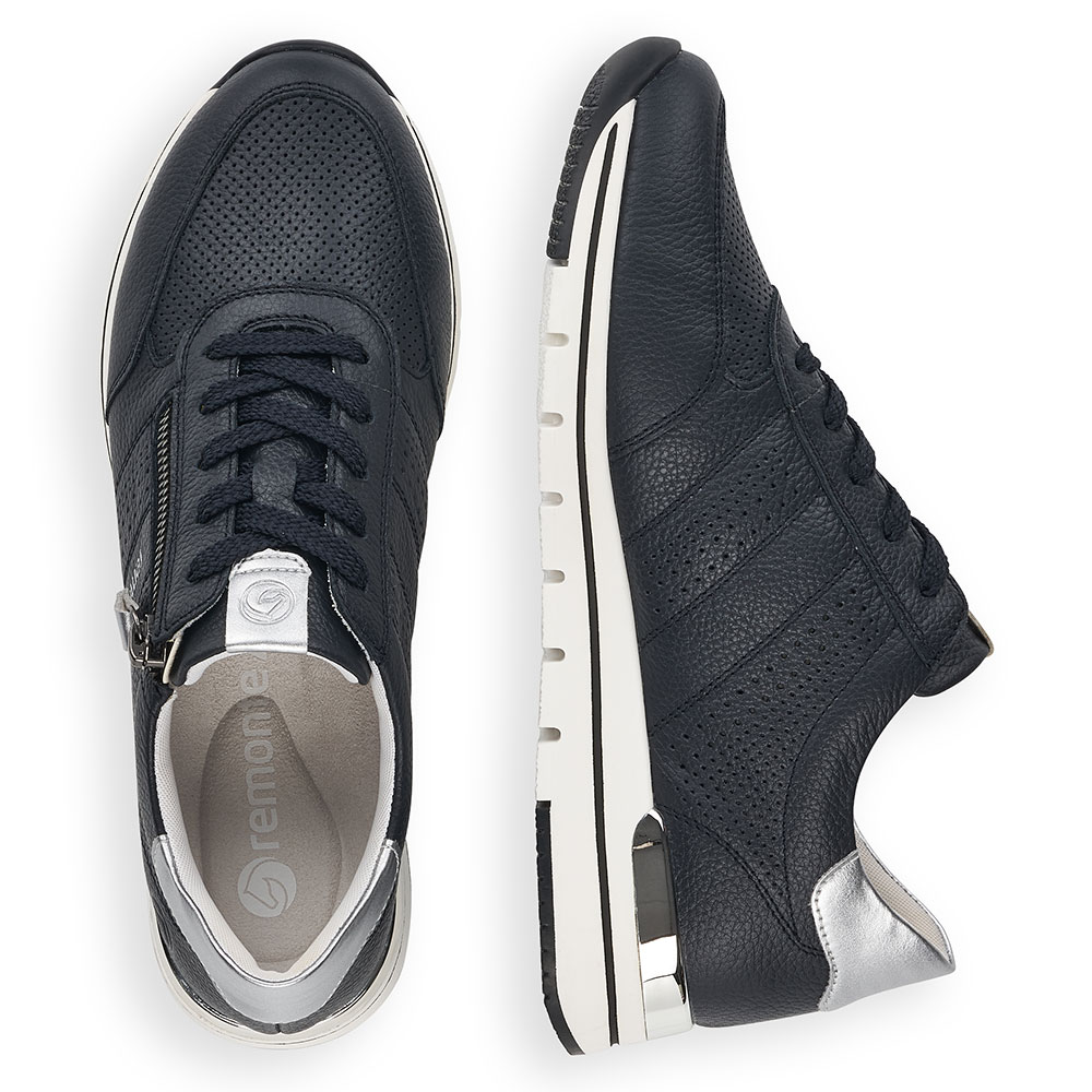 Remonte Sneaker in Dunkelblau/Silber - Paar