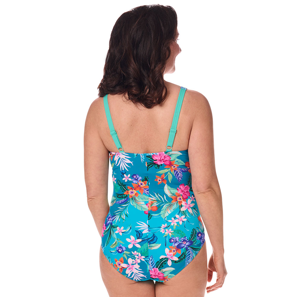 Amoena Badeanzug Alvor OP in Türkis - Model Rückseite
