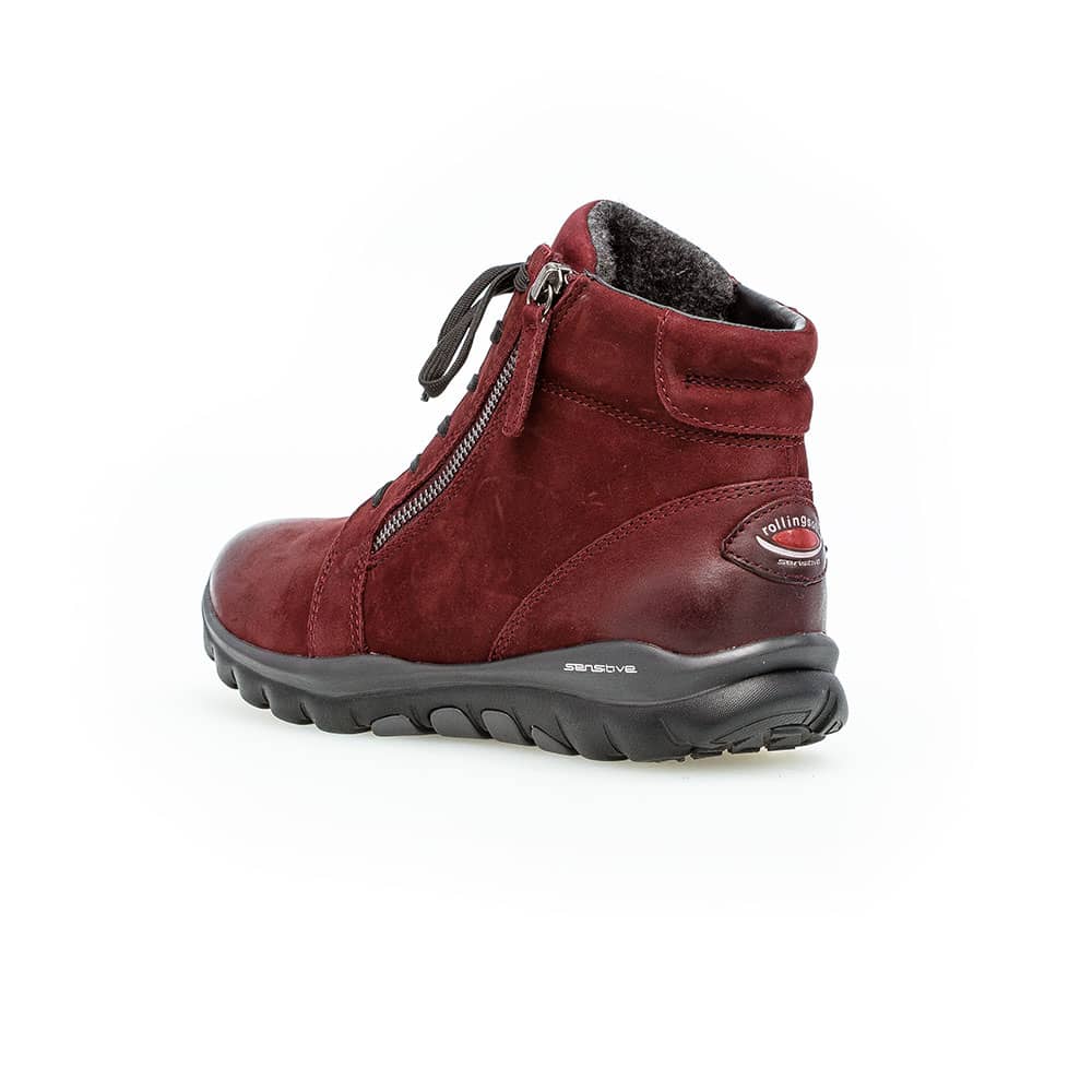 Gabor Rollingsoft sensitive High-Top Sneaker in rot - Ansicht Fersenbereich