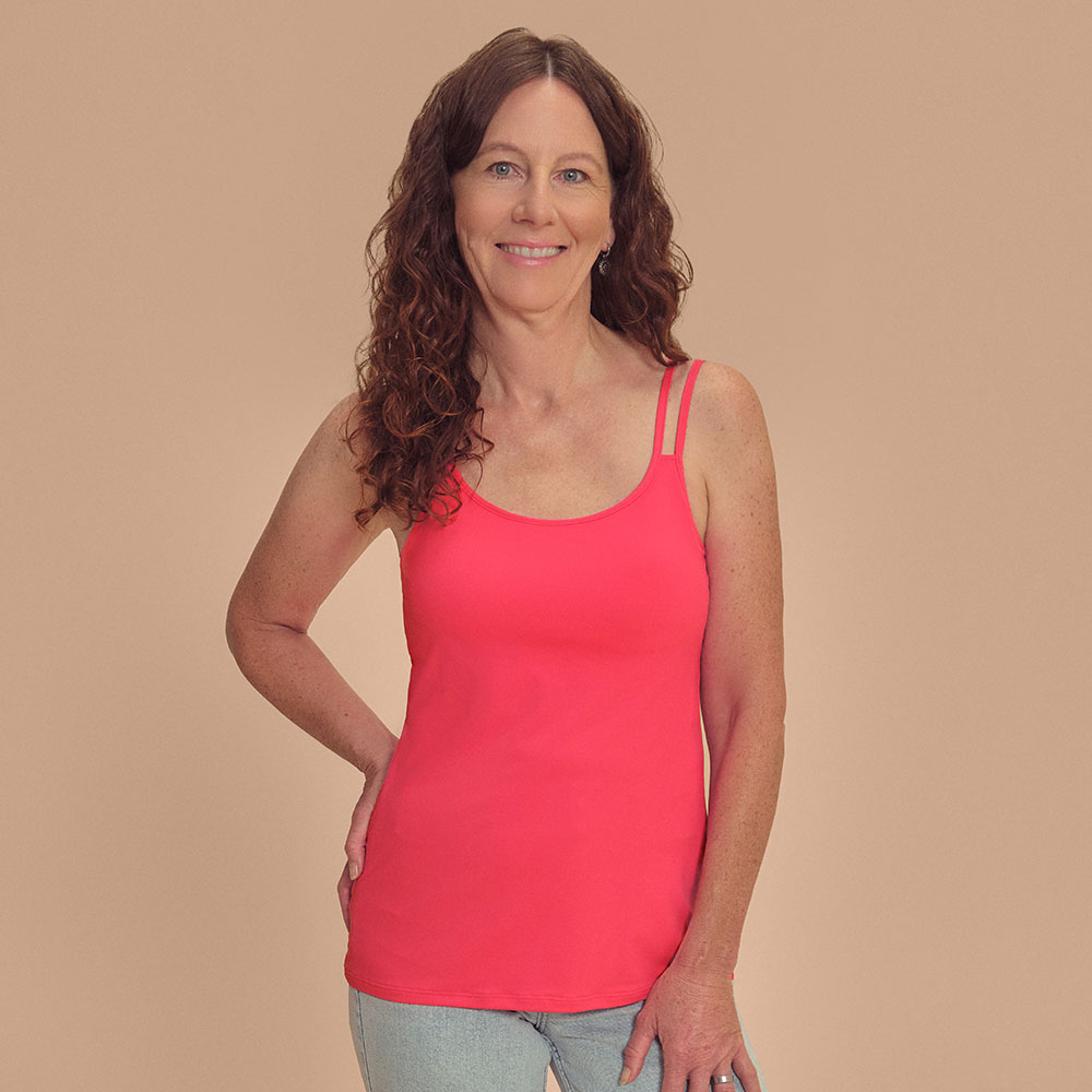 Amoena Valletta Top in Watermelon - Model